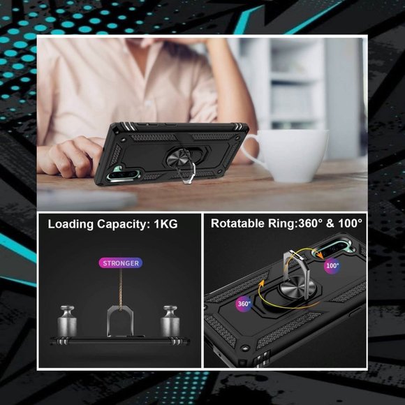 Galaxy Note 10 Case with Magnetic Ring Kickstand - Picture 6 of 13